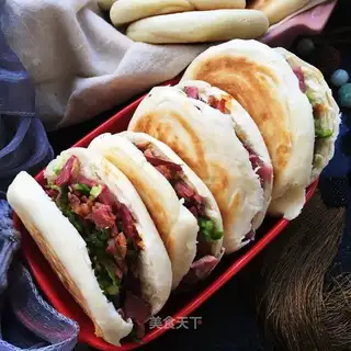 Pancakes and donkey meat