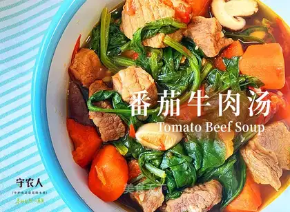 Tomato beef soup