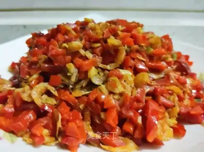 Shrimp skin and chili pepper