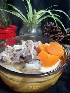 Dragon bones, carrot soup