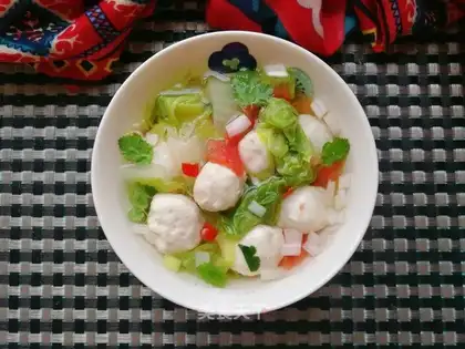 Chickenball soup