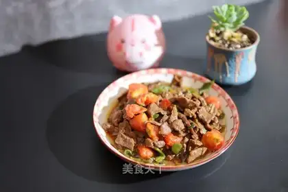 Potato pepper roast beef