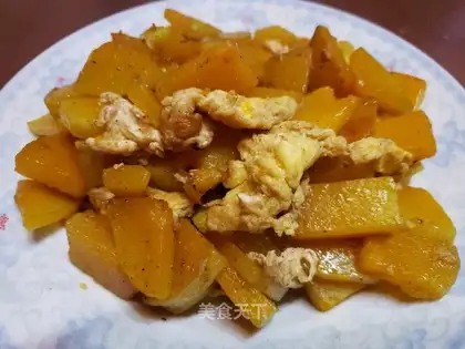 Pumpkin fried eggs