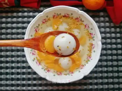 The orange gravy