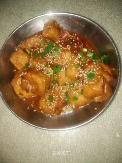 Tomato oil tofu