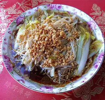 Garlic golden needle doll food