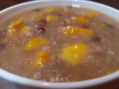 Quinoa, red beans, sweet potatoes