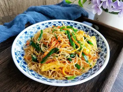 Scrambled rice powder