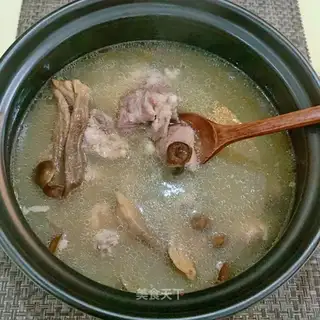Moose mushroom ribs soup