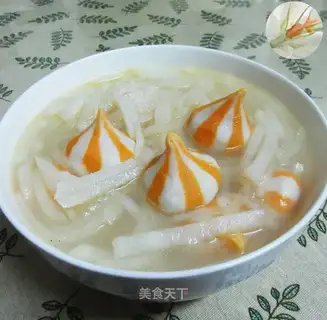 Fishseed with radish soup