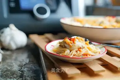 Garlic fan steamed oatmeal