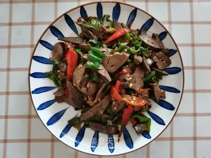 Double pepper fried duck liver