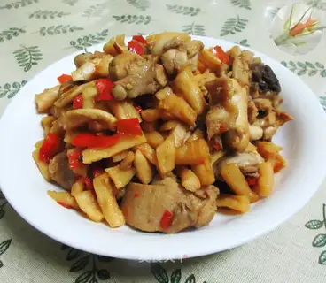 radish, fried chicken