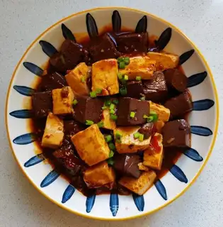 Duck blood tofu