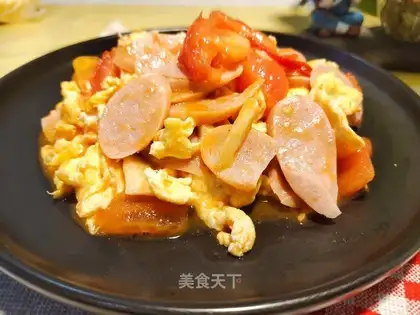 Tomato fried eggs