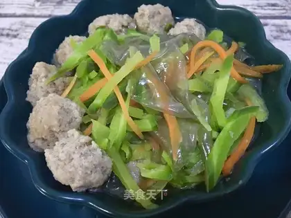 Beefball powdered radish