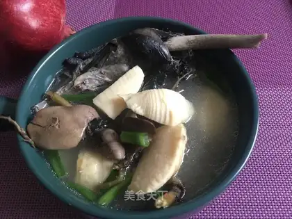 The natives are eating chicken soup