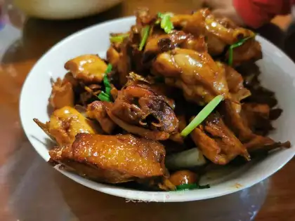 Red chicken