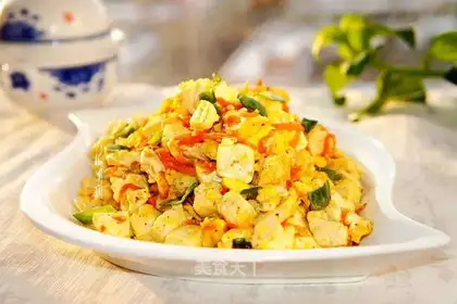 Tofu fried eggs