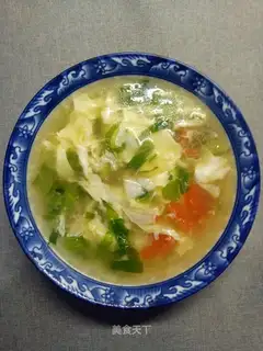 Tomato Mountain poach soup