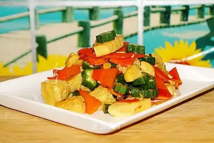 Frozen tofu fried acorns