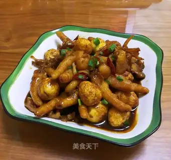 Chicken claws and eggs