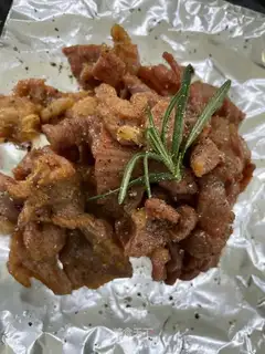 Fried lamb