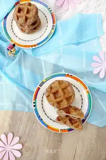 German ham with black hearts and potatoes and waffles