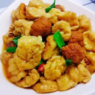 Tofu and meatballs