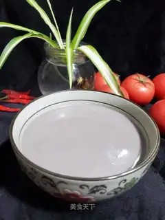 Three black rice paste