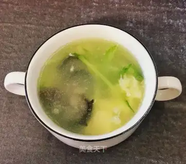"Hasslanche eggflower soup."