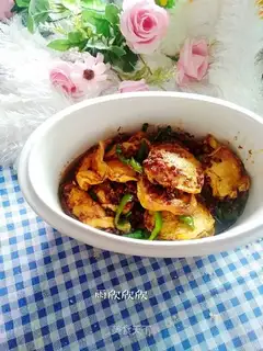 Meat stew, tofu