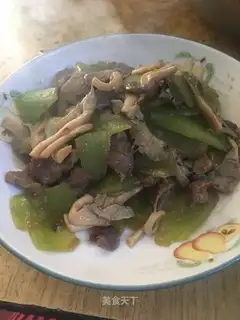 Pumpkin fried meat