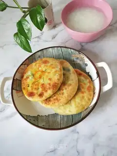 Three pies for the eggs and shrimp