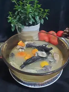 Chicken-cooked papaya