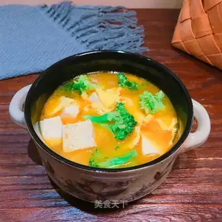Bean tofu egg soup