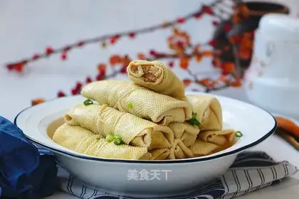Chicken bean roll