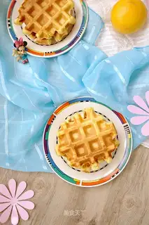 Quick-hand orange waffles