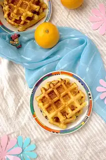 No oily orange waffles