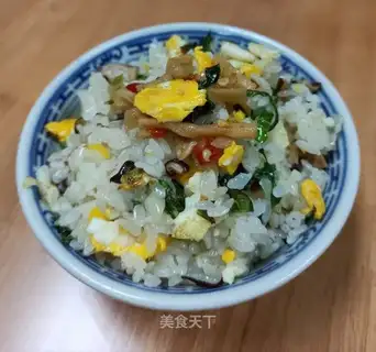 ♪ Cream mushroom egg fried rice ♪