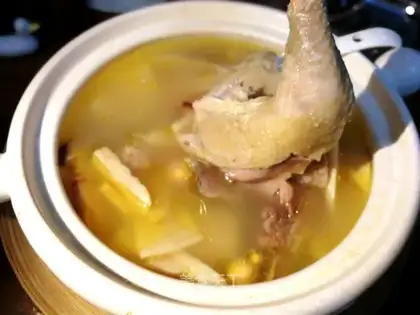 The chicken soup