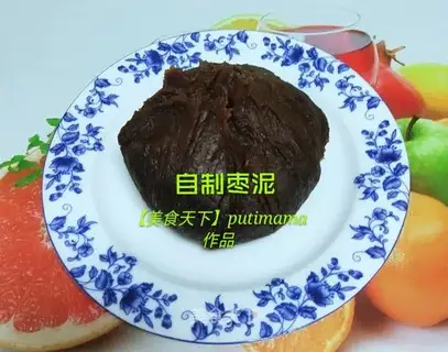 Homemade red date mud