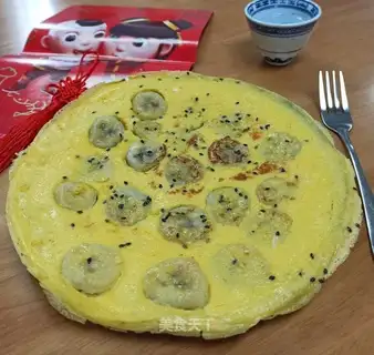 Banana omelet