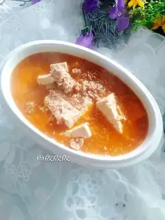 Tomato juice and tofu