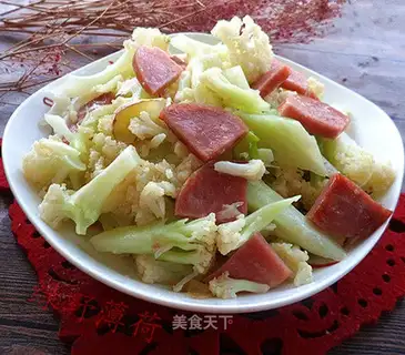 The ham and sausage