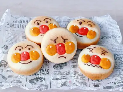 "Bread Man Japanese Red Bean Bread."