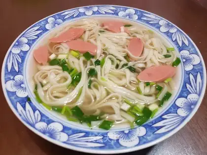 Ham sausage noodles