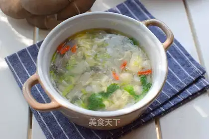 Pork mushroom soup