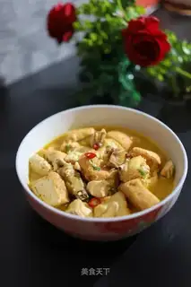 Chicken stew with tofu
