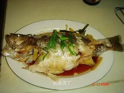 steamed bass